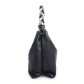 The Sak Flores Leather Black Zipper Hobo