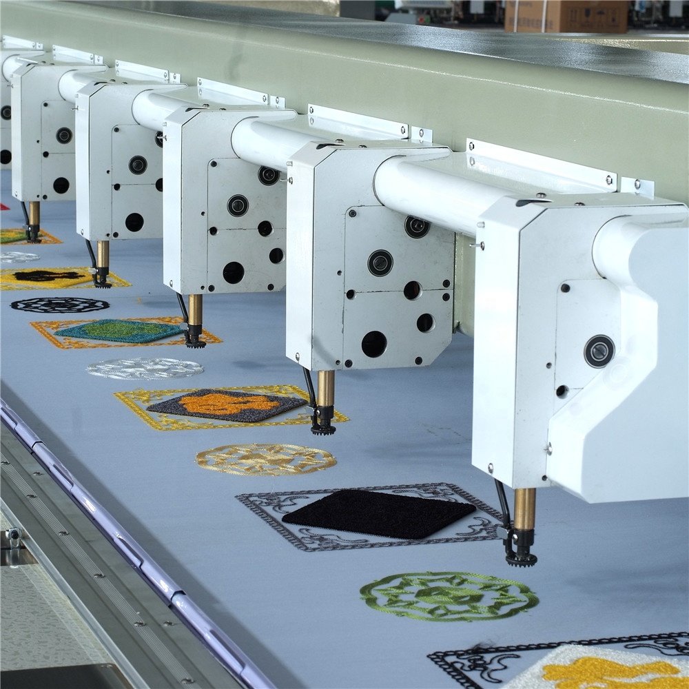 LEJIA 12 heads 18heads High speed towel chenille embroidery machine chain-stitch embroidery machine