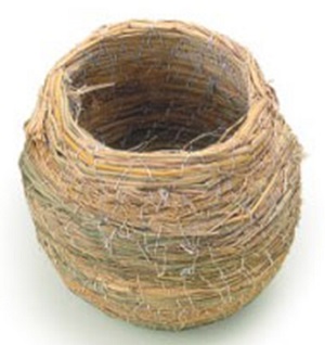 Percell Pot Shape Medium Straw Bird Nest