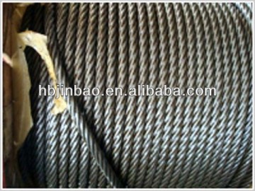 China 34x7 ungalvanized steel wire rope