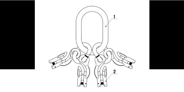 G100 / grade 100 master link assembly with grab hook for adjust chain length