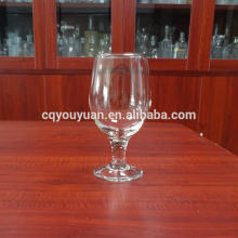Beer glassware mouth blown 430ml flint glass goblet for beer