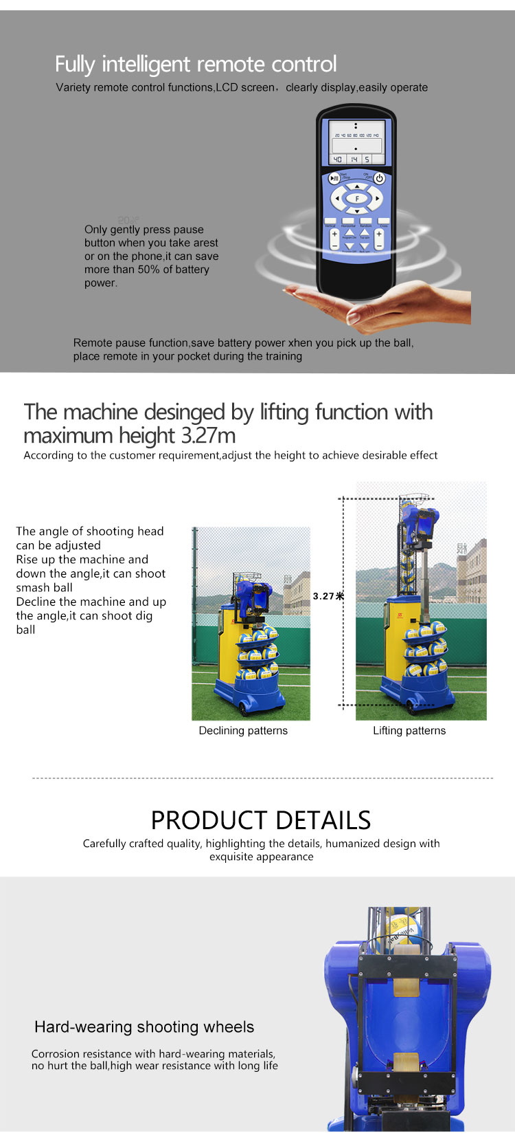 Cheap practice equipment used volleyball serving machine on sale