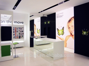 Shenzhen produce glass door mobile phone display furniture