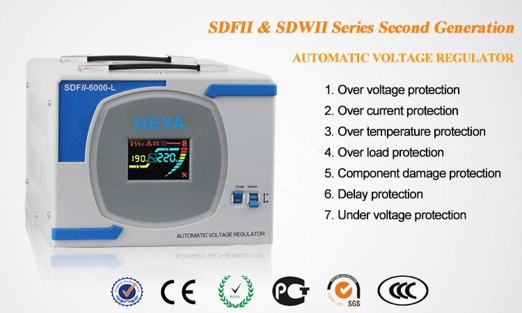 Single Phase 220V Ac Automatic Voltage Regulator 5Kw Servo Motor Voltage Stabilizer