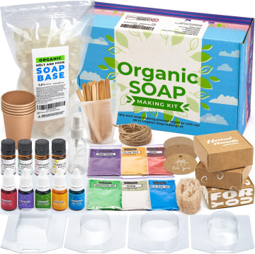 Organic Soap Making Kit for Adults and Beginners - Make Your Own Natural Soap Kit