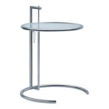 Adjustable Glass Side Table
