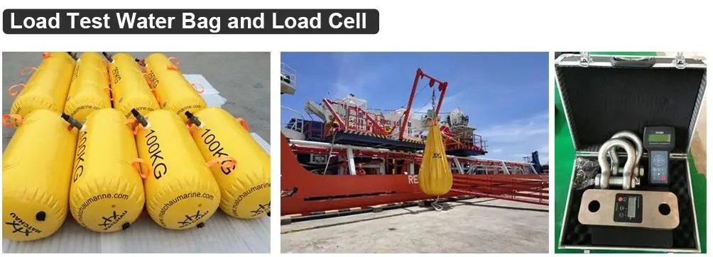 Weight Offshore Load Test PVC Bag Safety Equipment Water Bags for Crane Testing