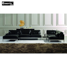 Kuka black leather sofa