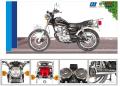 HS125-6A การออกแบบใหม่ 125cc ก๊าซรถจักรยานยนต์