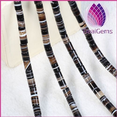 8x10mm natural black striped agate beads gemstone loose beads