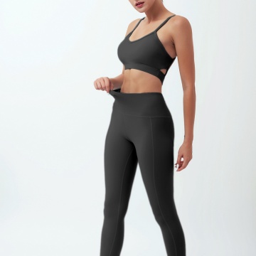 workout leggings and bra set