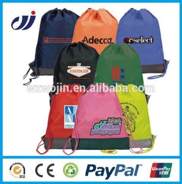 promotional polyester drawing string pouch designer handbags tutorial backpack
