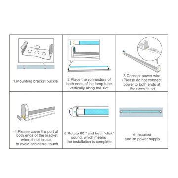 1200mm Length UltraViolet Germicidal Tube Lamp