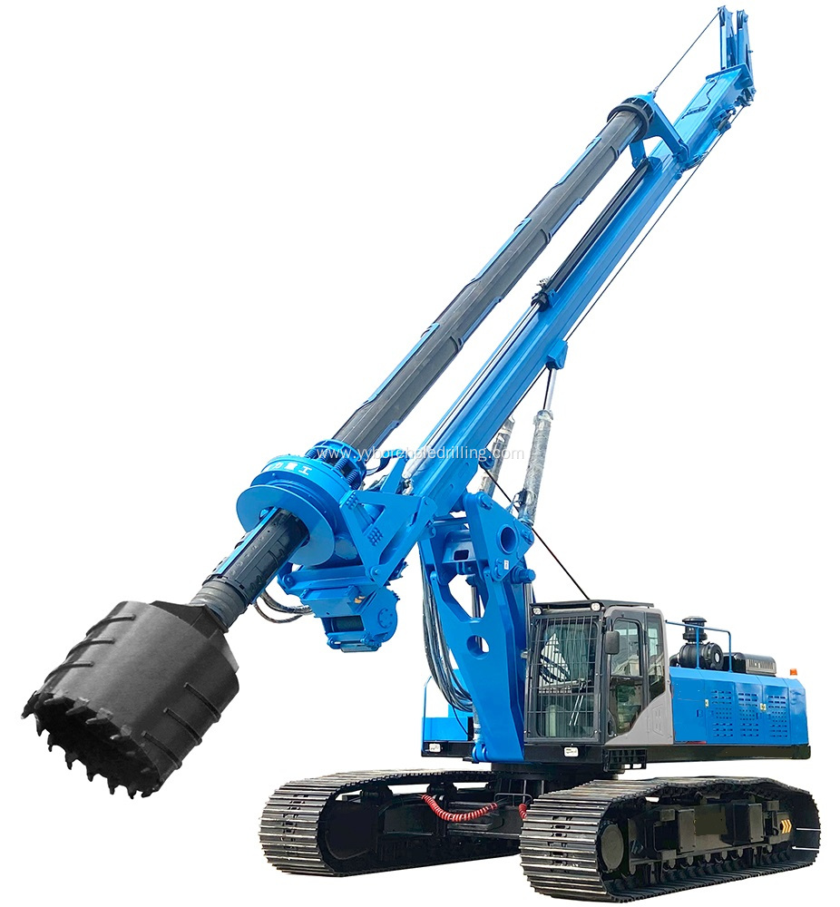 80m Depth Hydraulic Rotary Auger Drilling Machine