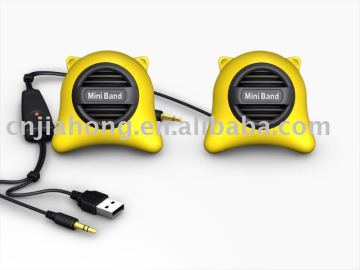 mini speaker with usb input and amplifier cable