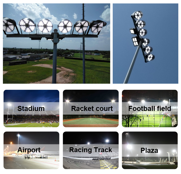 High Power Adjustable Sport Field Football Stadium Lighting Floodlights Led Ip67 For Outdoor Sports