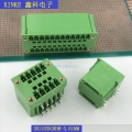 double row terminal block with fixing screws