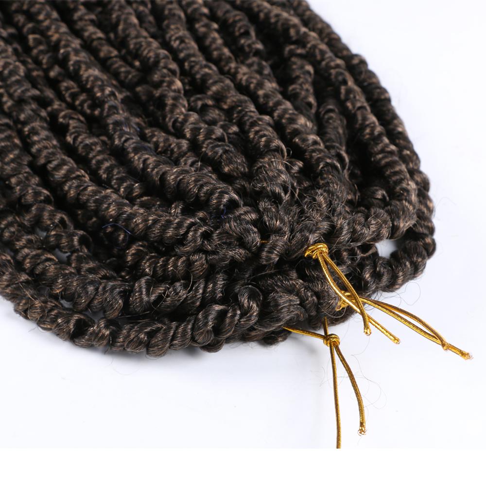 Passion Twist Braids Xtwo Crochet Braiding Hair Synthetic Crochet Hair Extensions High Temperature Fiber Braiding Hair For Women