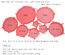 Food Cover Silicone Stretch Lids Sets