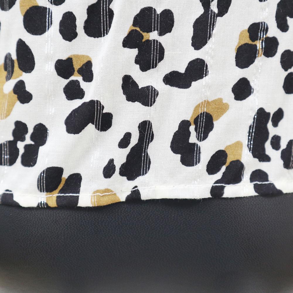 Leopard Print On Jacquard Fabric