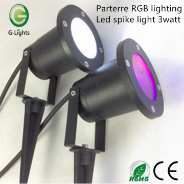 Chiếu sáng Parterre RGB dẫn ánh sáng tăng đột ngột 3watt