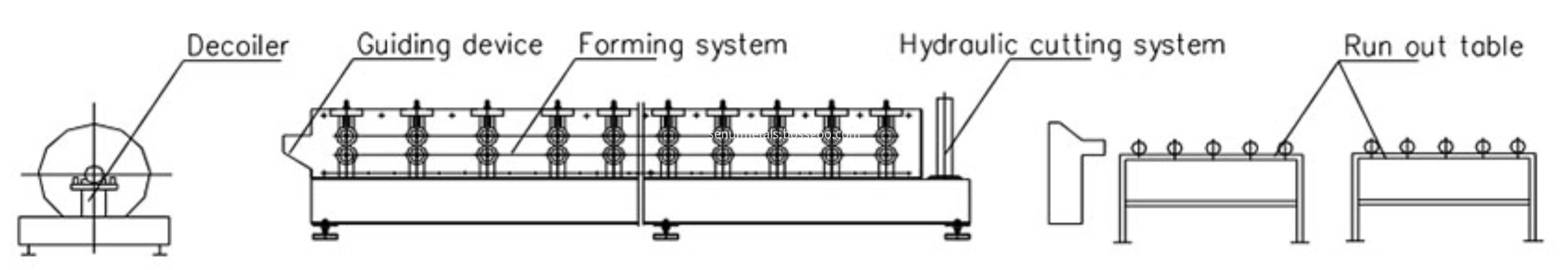 Layout drawing of machine reference only