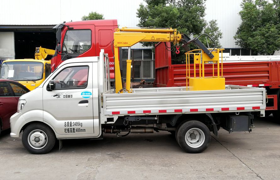 small crane truck