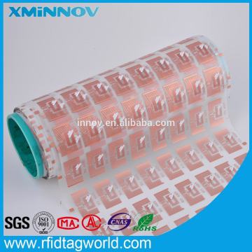 RFID copper antenna dry inlay roll