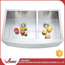 2016 new design double bowl commercial stainless steel used kitchen sinks for sale
