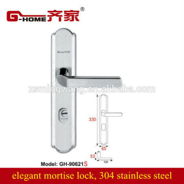 330mm stainless steel mortise door lock