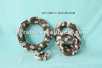 rattan garland decoration christmas wreath