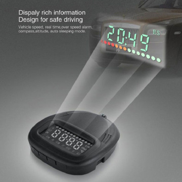 A1 Universal GPS Car HUD Head Up Display LED car HUD Display Speeding Warming HUD