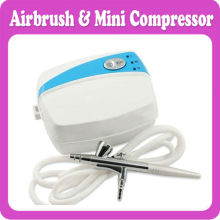 Airbrush Makeup System Kit Nail Art with Single Action Airbrush