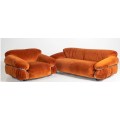 Samtstoffmodularsofa Sesann -Sofa