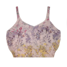 Ladies Mohair Knit Mesh Jumper Sweater V Neck Knitted Pullover Sweater Vest for Women