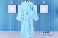 Plain Colorful Robe Terry Cloth Robe Spa Robes