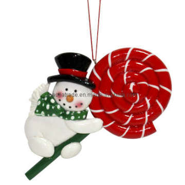 Clay Dough Snowman Ornament (BKC0116)