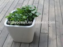 FO-1303 Square Plastic Self-Watering Planter Pot