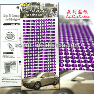 Eco-friendly self-adhesive gem sticker