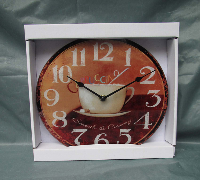 Lovely Christmas Decoration Glass Wall Clock