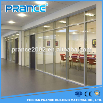 Glass partition wall / living room glass partition / clear office partition glass wall