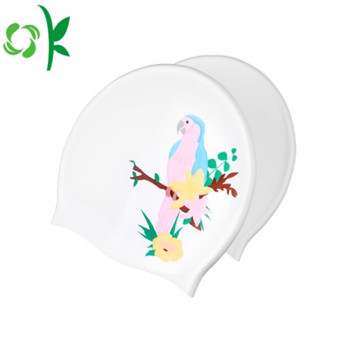 Silicone bơi thoải mái Womens bơi Cap bơi Hat