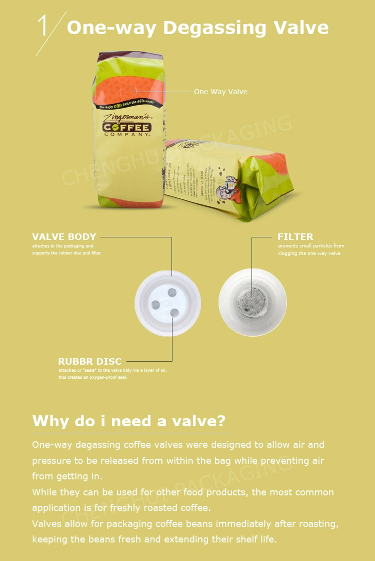 Matte Print 340g Flat Bottom Side Gusset Bag for Coffee Bean/Coffee Milk Powder Packaging