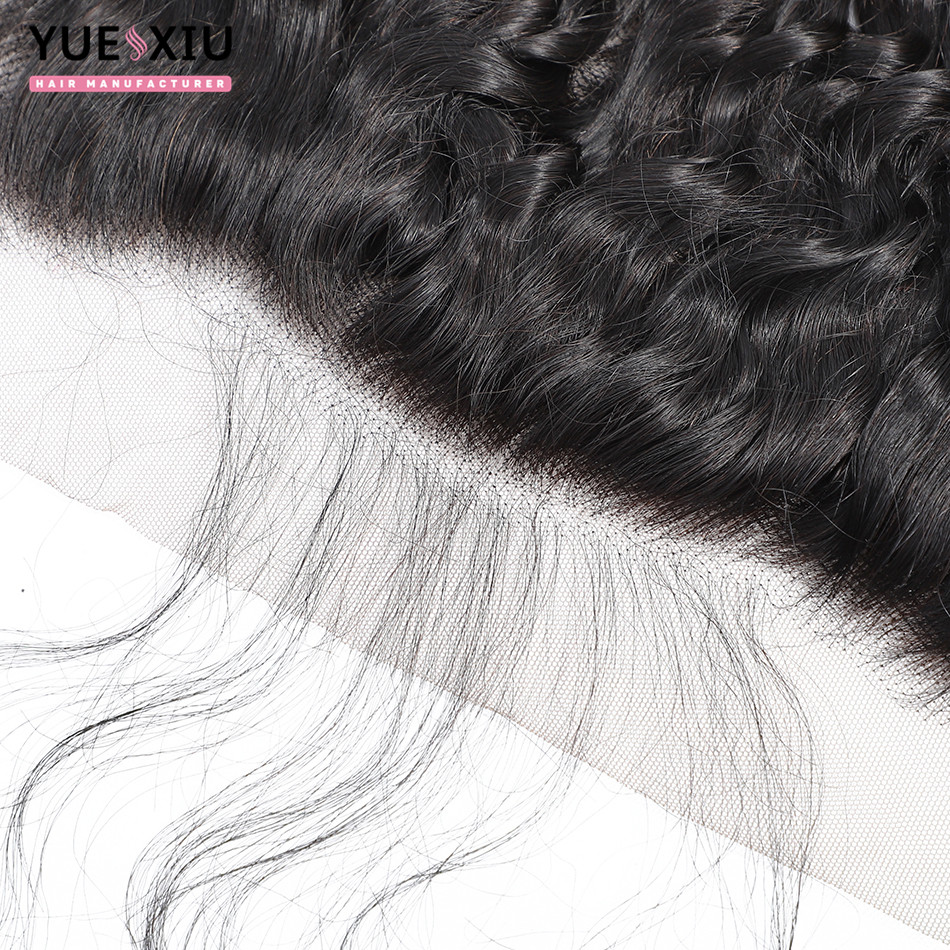 Free Parting 130% Density Unprocessed Virgin Human Hair Lace Closure With Baby Hair