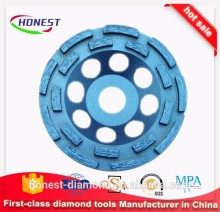 factory pricee 80mm double row diamond grinding cup wheel