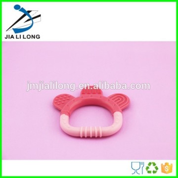 Folding silicone baby toothbrush teether