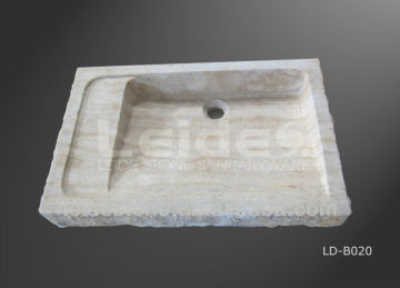 Travertine bathroom sink travertine squrare basin