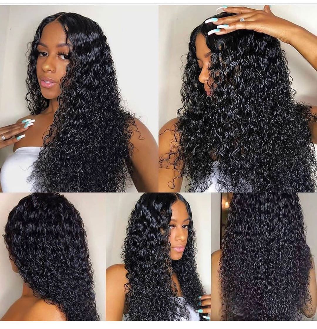 Curly Human Hair Wigs For Women 13x4 Curly Lace Frontal Closure Human Hair Wigs Brazilian  Curly Human Hair Wigs