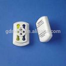 retail clothes shop display security transparent black wording eas ink hard tags